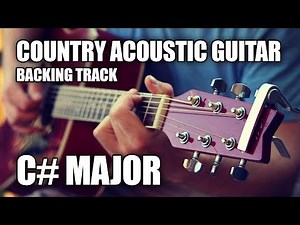 Country Acoustic Guitar Backing Track In C # Major