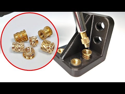 How to use insert nuts [3D Printer] Threaded Inserts in 3D Prints