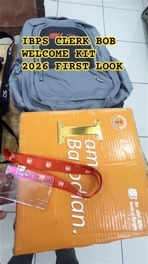 Ibps clerk welcome kit Bank of Baroda ✅ #welcomekit #bankofbaroda #ibpsclerkwelcomekit #bobclerk