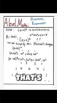 Introduction to binomial expansion for A-level maths lesson 9 - binomial expansion