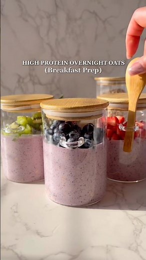 How To Make High Protein Overnight Oats | Quick and Healthy Breakfast!