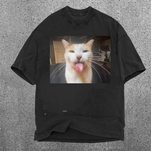 Silly Bleh Yellow Cat Meme Shirt, Funny Internet Meme Tee, Retro Cat Shirt, Gag Gifts Shirt, Silly Gift Graphic Meme Shirt - Etsy