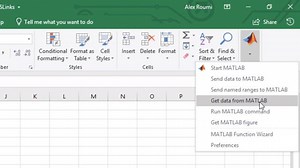 Exchange Data Between MATLAB and Excel