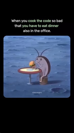 The Programmers on Instagram: "At least I cooked something today. Follow @theprogrammers.ig @theprogrammers.ig . . . . . #coding #codinglife #softwaredeveloper #codingdays#peoplewhocode #dev #developerlife#programmer #developer #programming #softwareengineer#javascript #coder #computerscience #webdeveloper #code#devlife #python #worldcode #webdevelopment#fullstackdeveloper #frontenddeveloper #100daysofcode#developers #reactjs #html #programmerslife #coder"