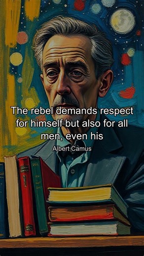 The rebel demands respect for himself but also for all men, even his enemies