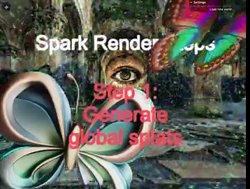 Spark features a programmable GPU pipeline for every splat. This unlocks real-time effects like SDF clipping, animated transitions, and 4DGS interpolation.We use a two-pass radix sort in a Web Worker to keep the main thread smooth, even with multiple viewpoints.Demo:
