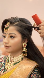 A delicate bride who knows how to carry the rich cultures of Indian Culture as well as the makeup hair is something to remember 💚💛🧡💜...We’re finna satisfied to create so many if these Signature looks for you that match multiple personalities and their energies over the roof 🔥🙆🏻‍♀️🔥🙆🏻‍♀️🔥🙆🏻‍♀️🔥🙆🏻‍♀️...Fit @ginifashionofficial Shot by @siddh_brahmbhatt Makeup @chronicles_of_mb Team @manishabrahmbhattt ....Contact for bookings ASAP our queens 💟💟...#fyp #trending #inspiration #insp