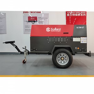 [Hot Item] Sollant Diesel Air Compressor Twin-Screw Rotary Screw Industrial All in One Diesel Compressor OEM