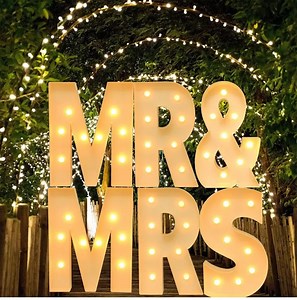 [Hot Item] Wedding Decoration RGB Changing Color LED Letter Sign Marquee Letters Giant Light up Letters