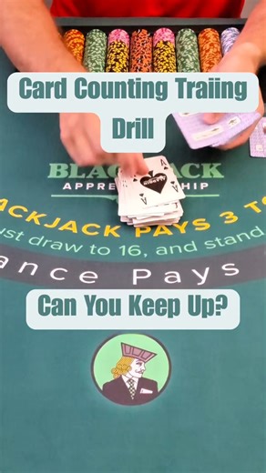 Colin- BlackjackApprenticeship on Instagram: "Blackjack Double Deck Card Counting Drill"