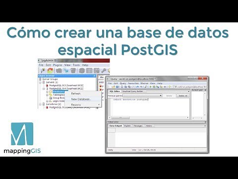 Cómo crear una base de datos espacial PostGIS
