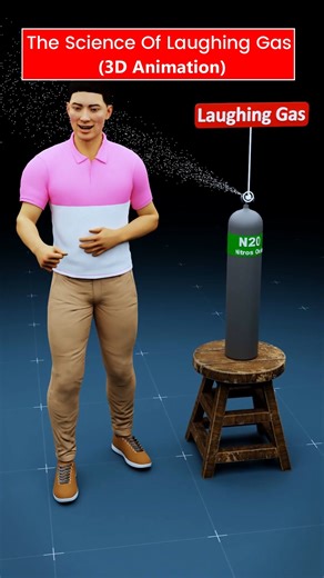 Laughing Gas: How It Works (3D Animation) #shortsfeed #science