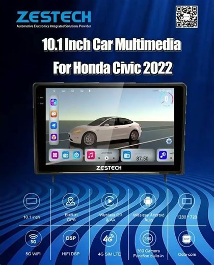 🚀 Unleash the Ultimate Drive with the 10.1" Honda Civic 2022 Smart Car Multimedia System! 🚀