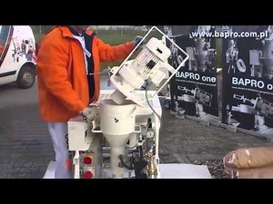 how to use plastering machines BAPRO and wall spraying gypsum plaster