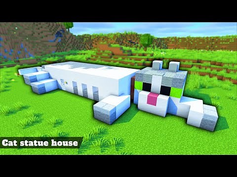 ⚒️ Minecraft Tutorial : 🐈 Giant Cat House With interior 🐾