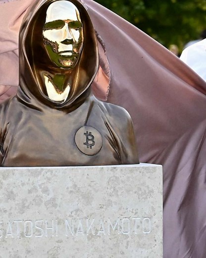 Statue honoring Bitcoin founder unveiled in Hungary