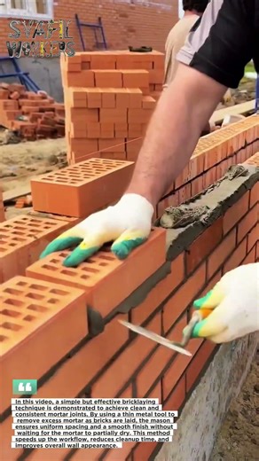 Bricklaying Hack That Saves HOURS – Perfect Mortar Finish Every Time!