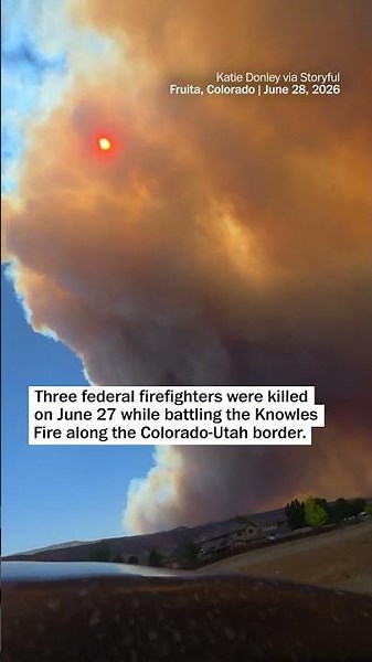 Three firefighters dead as wildfires rage across the West