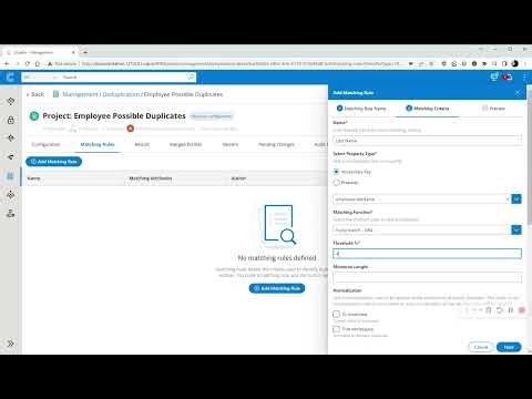 Using Probabilistic Matching Rules to find duplicates (MDM Demo)