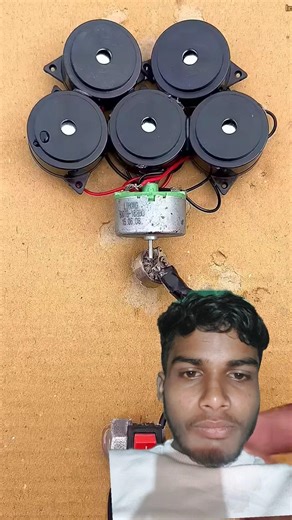 Multi Buzzer Powerful Sound Alarm DIY Project 🔥🔊#dcmotor #techexperiment #youtubeshorts #shortsfeed