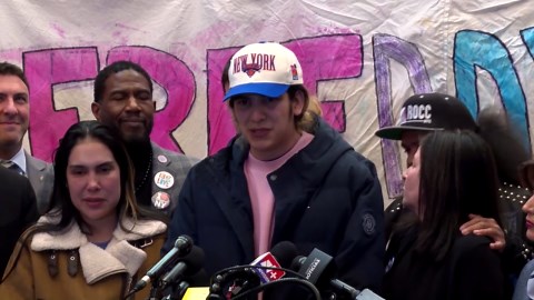 NYC welcomes back freed ICE detainee Dylan Lopez Contreras