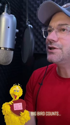 Big Bird and The Count Sound Check for Recording