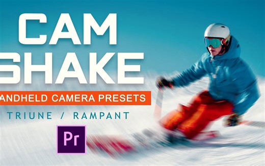Triune Digital 34个真实手持外景运动模糊拍摄模拟相机抖动PR预设包 Cam Shake