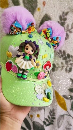 gorra decorada para niña 👌 pastora hecha a mano