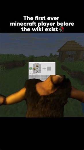 The first ever Minecraft player before the Wiki exist 😂|#MinecraftNoob#MinecraftMemes #Gaming #banku