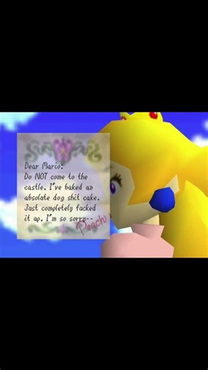 Peach's Letter #SuperMario64 #meme #memedub