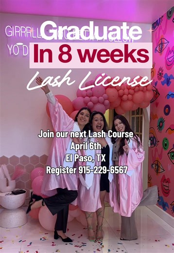 NOW ENROLLING! Join our next lash license program April 6th #elpaso #elpasolashes #elpasolashcourses