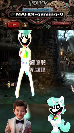 CRAFTYCORN Victory Animation! 🦄🏆 Poppy Playtime MK9 Mod Showcase #shorts
