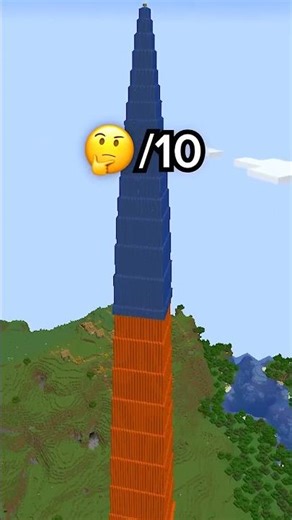 Minecraft BIGGEST Cobblestone Tower HACK 🤯