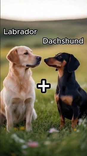 Hybrid dog mix 🐶 #dogs #dog #puppy #labrador #dachshund