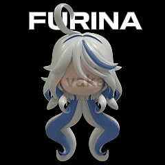 Furina Genshin Impact Custom Nendoroid Hair - 3D Printable STL File
