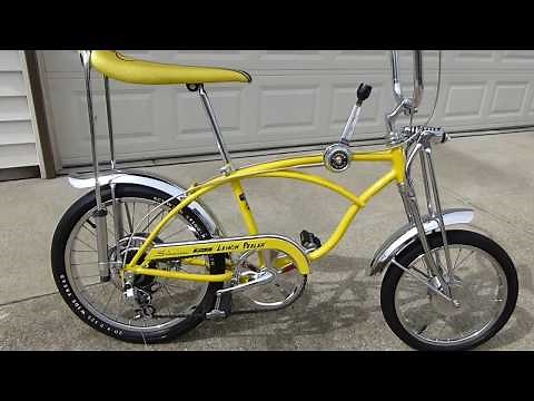 Schwinn Lemon Peeler Krate w/rear disc brake - AFTER restoration video filmed 3 -15 -2015