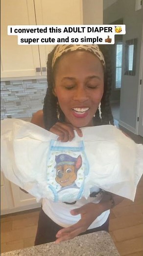 I converted this adult diaper! #shorts #diapers #abdl
