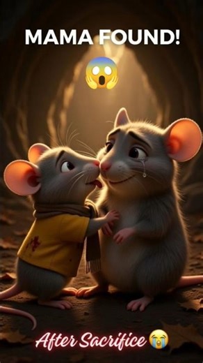 Baby Mouse Finds Mama After Sacrifice! 😭 #Shorts #ai
