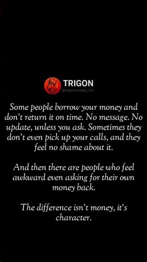 Some people borrow and disappear. No updates. No respect. #SelfImprovement #MentalToughness
