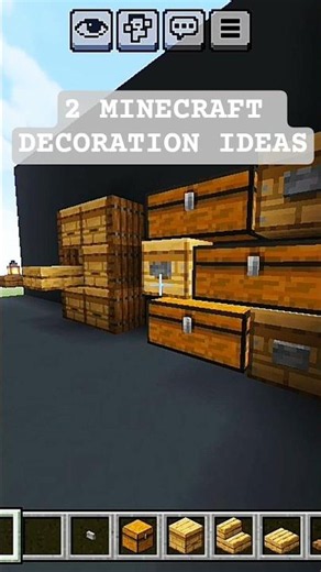 2 Easy Minecraft Decoration Ideas ✨ #minecraft #minecraftshorts