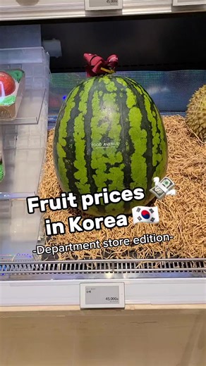 Korean Fruit Prices: Watermelon and More