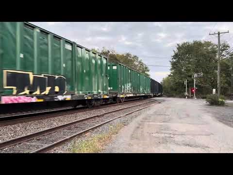 CSX 3434 ET44AH leads CSX M301 w/ a SD70MACe 2/2 through MP29 w/ a friendly crew (& trash of doom)
