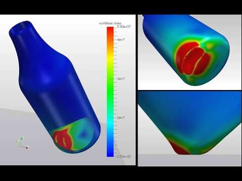 Drop Test Simulation of a Plastic Bottle