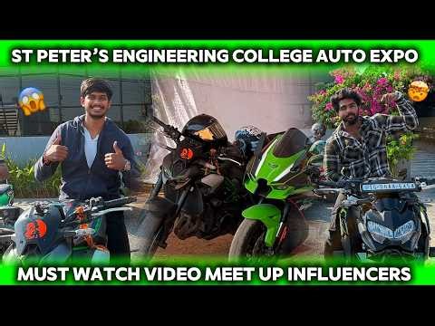 St. Peter's Engineering College AUTO EXPO😱🔥.#vaibhavz006 #automobile #z900 #hayabusa #bmws1000rr