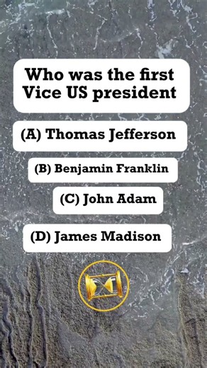 Who was the first Vice president of United States #trivia #brainteaser #fbreels #usareels