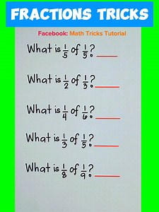 1.2K views · 52 reactions | So Fast Fractions Hacks - Basic Math Review!  | Math Tricks Tutorial | Facebook