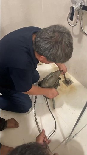 Declogging using Drain Auger Machine #augermachine #drainauger #declogging