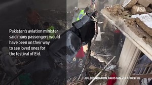 Video Shows Aftermath of Pakistan Plane Crash in Karachi