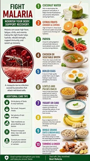 Malaria Recovery Diet: Top 10 Foods to Heal Faster & Boost Energy