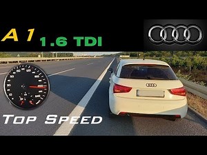 AUDI A1 Sportback (2013) 1.6 TDI (90 hp) Acceleration & Top Speed